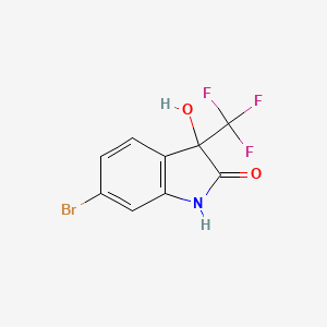 6-Bromo-3-hydroxy-3-(trifluoromethyl)indolin-2-one