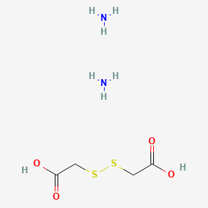 molecular formula C4H12N2O4S2 B12957494 2,2'-Disulfanediyldiacetic acid, diammonia salt 