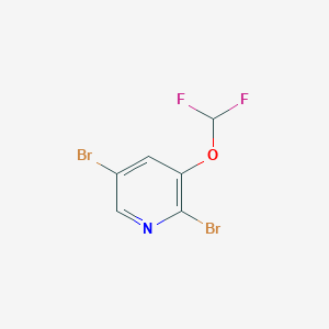 molecular formula C6H3Br2F2NO B12957526 2,5-Dibromo-3-(difluoromethoxy)pyridine 