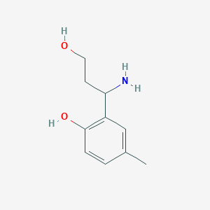 2-(1-Amino-3-hydroxypropyl)-4-methylphenol