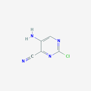 5-Amino-2-chloropyrimidine-4-carbonitrile