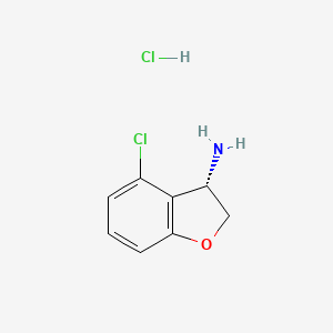 (S)-4-Chloro-2,3-dihydrobenzofuran-3-amine hcl