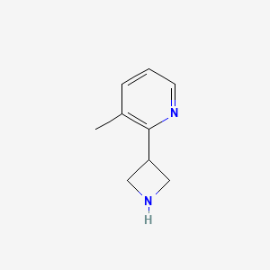 molecular formula C9H12N2 B12957602 2-(Azetidin-3-yl)-3-methylpyridine 