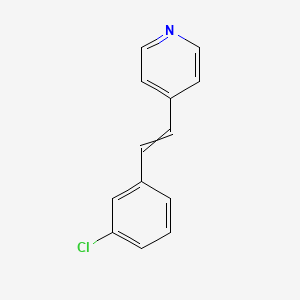 molecular formula C13H10ClN B1295765 4-[2-(3-Chlorophenyl)ethenyl]pyridine 