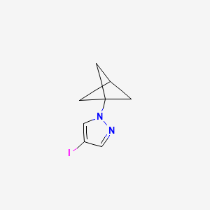 molecular formula C8H9IN2 B12957675 1-(Bicyclo[1.1.1]pentan-1-yl)-4-iodo-1H-pyrazole 