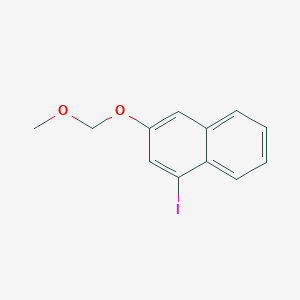 molecular formula C12H11IO2 B12957682 1-Iodo-3-(methoxymethoxy)naphthalene 