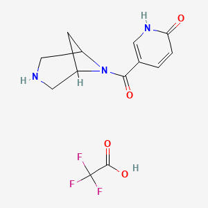 5-(3,6-Diazabicyclo[3.1.1]heptane-6-carbonyl)pyridin-2(1H)-one 2,2,2-trifluoroacetate