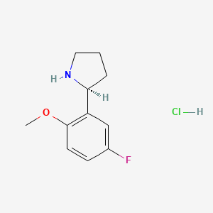 (S)-2-(5-Fluoro-2-methoxyphenyl)pyrrolidine hydrochloride