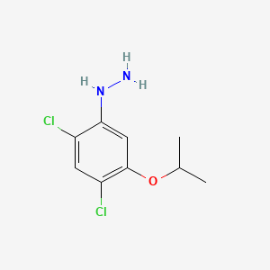 molecular formula C9H12Cl2N2O B1295772 (2,4-Dichloro-5-isopropoxyphenyl)hydrazine CAS No. 40178-22-1