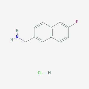 molecular formula C11H11ClFN B12957741 (6-Fluoronaphthalen-2-yl)methanamine hydrochloride 