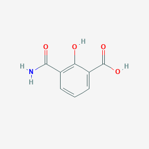 molecular formula C8H7NO4 B12957817 3-Carbamoyl-2-hydroxybenzoic acid 