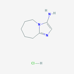 5H,6H,7H,8H,9H-imidazo[1,2-a]azepin-3-amine hydrochloride