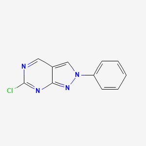 molecular formula C11H7ClN4 B12957825 6-Chloro-2-phenyl-2H-pyrazolo[3,4-d]pyrimidine 