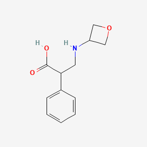 molecular formula C12H15NO3 B12957898 3-(Oxetan-3-ylamino)-2-phenylpropanoic acid 