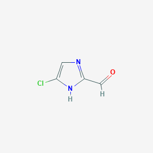 molecular formula C4H3ClN2O B12957921 5-Chloro-1H-imidazole-2-carbaldehyde 