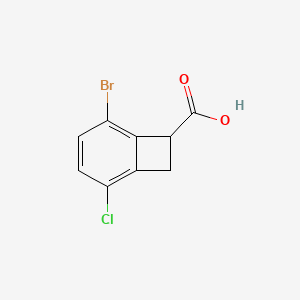 5-Bromo-2-chlorobicyclo[4.2.0]octa-1,3,5-triene-7-carboxylic acid