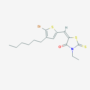 4-Thiazolidinone, 5-[(5-bromo-4-hexyl-2-thienyl)methylene]-3-ethyl-2-thioxo-