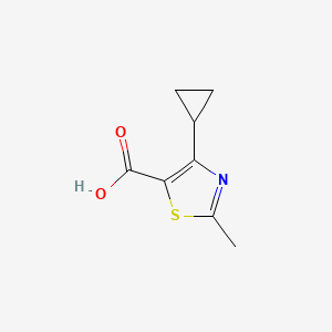 molecular formula C8H9NO2S B12957937 4-Cyclopropyl-2-methylthiazole-5-carboxylic acid 