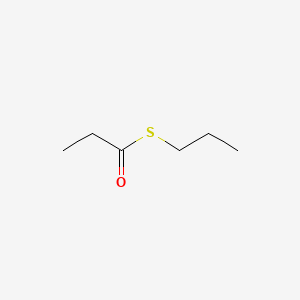 molecular formula C6H12OS B12957963 S-Propyl propanethioate CAS No. 2432-43-1