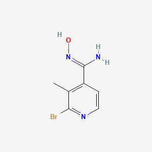 2-Bromo-N-hydroxy-3-methylisonicotinimidamide