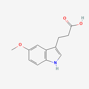 molecular formula C12H13NO3 B1295799 3-(5-甲氧基-1H-吲哚-3-基)丙酸 CAS No. 39547-16-5