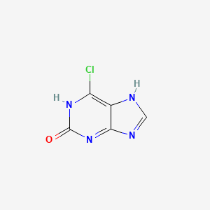 molecular formula C5H3ClN4O B12957994 6-Chloro-1H-purin-2(3H)-one 