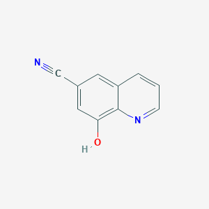 molecular formula C10H6N2O B12958003 8-Hydroxyquinoline-6-carbonitrile CAS No. 1025556-12-0