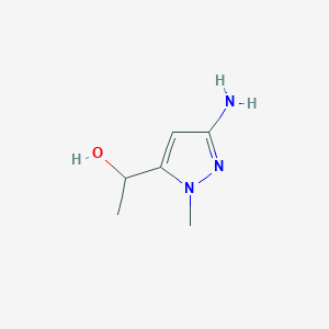 1-(3-Amino-1-methyl-1H-pyrazol-5-yl)ethan-1-ol