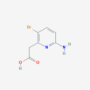 2-(6-Amino-3-bromopyridin-2-yl)acetic acid