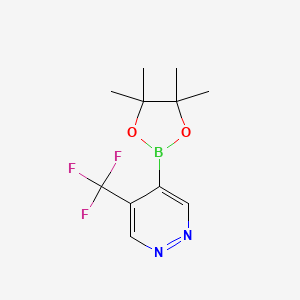 4-(4,4,5,5-Tetramethyl-1,3,2-dioxaborolan-2-yl)-5-(trifluoromethyl)pyridazine