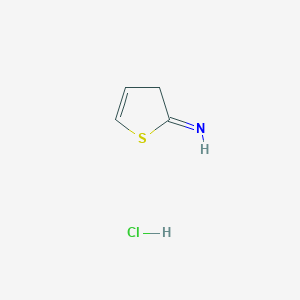 molecular formula C4H6ClNS B12958049 Thiophen-2(3H)-imine hydrochloride 