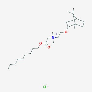 N,N-Dimethyl-2-(nonyloxy)-2-oxo-N-(2-((1,7,7-trimethylbicyclo[2.2.1]heptan-2-yl)oxy)ethyl)ethanaminium chloride