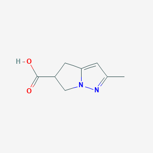 molecular formula C8H10N2O2 B12958084 2-Methyl-5,6-dihydro-4H-pyrrolo[1,2-b]pyrazole-5-carboxylic acid CAS No. 1368179-03-6