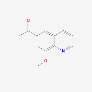 molecular formula C12H11NO2 B12958097 1-(8-Methoxyquinolin-6-yl)ethanone 