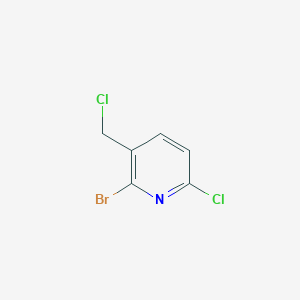 molecular formula C6H4BrCl2N B12958114 2-Bromo-6-chloro-3-(chloromethyl)pyridine 