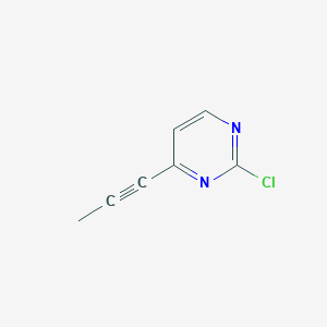 2-Chloro-4-(prop-1-YN-1-YL)pyrimidine