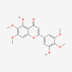 B1295813 5-Hydroxy-2-(3-hydroxy-4,5-dimethoxyphenyl)-6,7-dimethoxychromen-4-one CAS No. 111537-41-8
