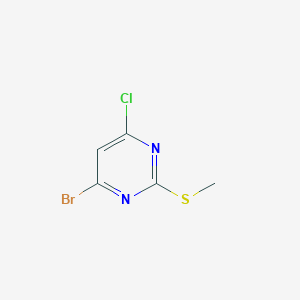 molecular formula C5H4BrClN2S B12958148 4-Bromo-6-chloro-2-(methylthio)pyrimidine 