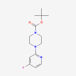 molecular formula C14H20FN3O2 B12958165 Tert-butyl 4-(4-fluoropyridin-2-yl)piperazine-1-carboxylate 