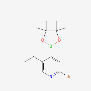 2-Bromo-5-ethyl-4-(4,4,5,5-tetramethyl-1,3,2-dioxaborolan-2-yl)pyridine