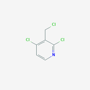 molecular formula C6H4Cl3N B12958181 2,4-Dichloro-3-(chloromethyl)pyridine 