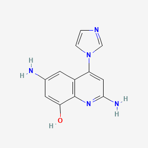 2,6-Diamino-4-(1H-imidazol-1-yl)quinolin-8-ol