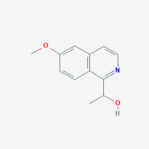 molecular formula C12H13NO2 B12958209 1-(6-Methoxyisoquinolin-1-yl)ethanol 