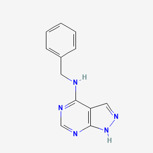 molecular formula C12H11N5 B1295821 n-苄基-1H-吡唑并[3,4-d]嘧啶-4-胺 CAS No. 58360-86-4