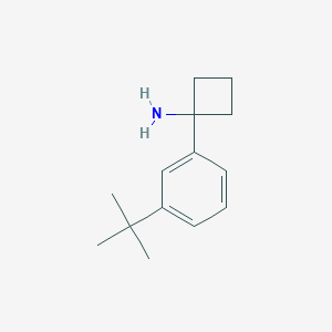 molecular formula C14H21N B12958214 1-(3-(tert-Butyl)phenyl)cyclobutanamine 