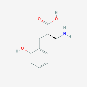 molecular formula C10H13NO3 B12958231 (S)-3-Amino-2-(2-hydroxybenzyl)propanoic acid 