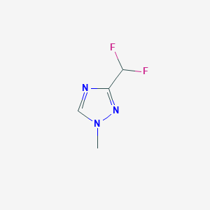 molecular formula C4H5F2N3 B12958284 3-(Difluoromethyl)-1-methyl-1H-1,2,4-triazole 