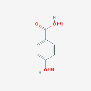 molecular formula C7H6O3 B12958288 Benzoic-18O acid, 4-(hydroxy-18O)- 