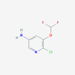 6-Chloro-5-(difluoromethoxy)pyridin-3-amine