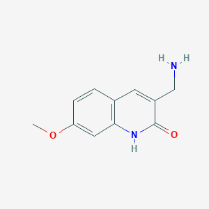 3-(Aminomethyl)-7-methoxyquinolin-2(1H)-one